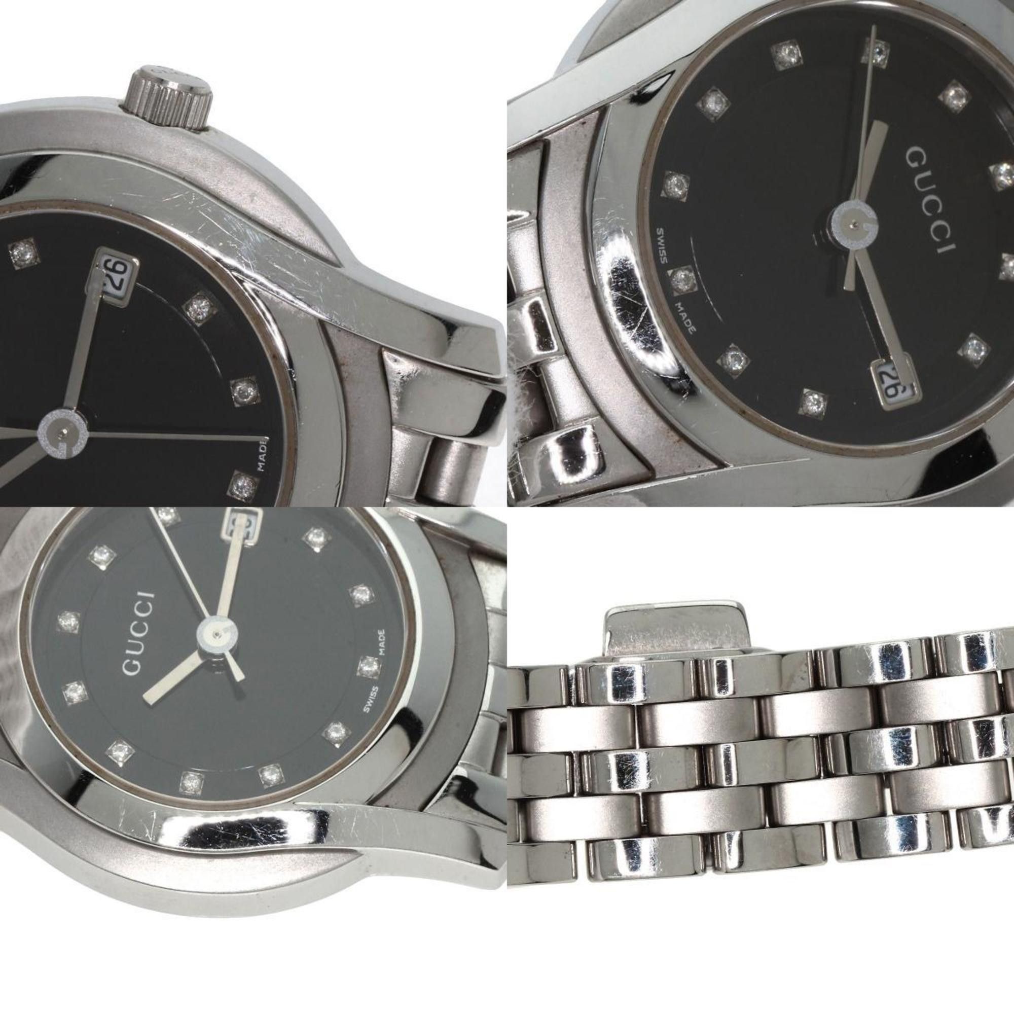 Diamond Gucci 5500 L Women's Diamond Gucci 5500L Watch Very Nice