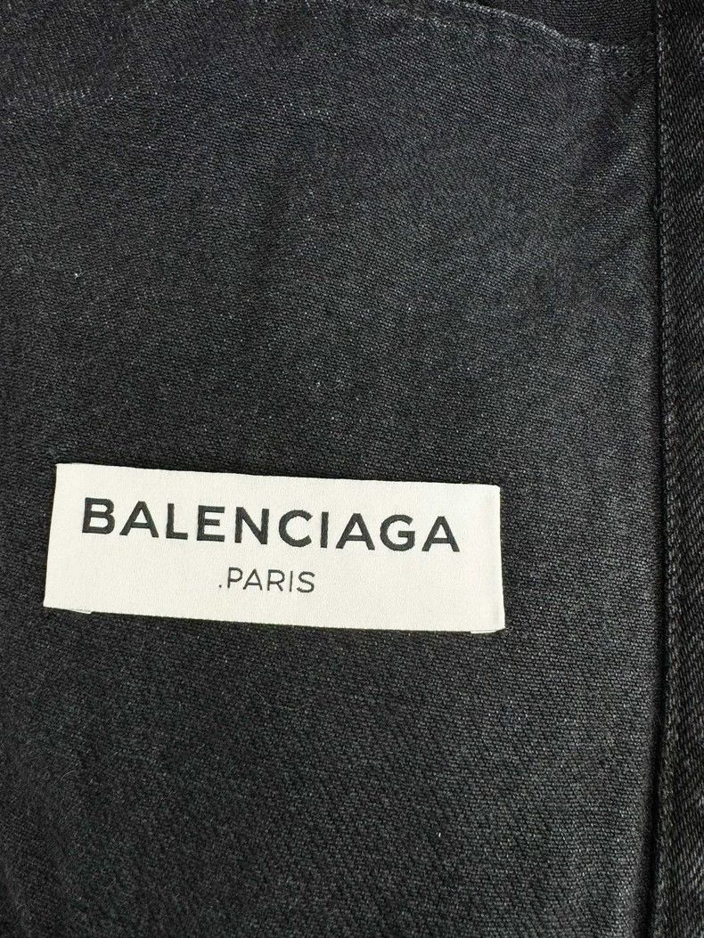 Balenciaga Balenciaga Denim Jacket in Black, Size 36 Size S / US 4 / IT 40 - 4 Thumbnail