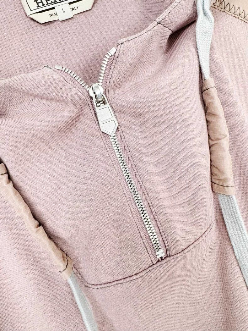 Hermes Hermes Pink Hoodie with Pocket Size L / US 10 / IT 46 - 3 Thumbnail