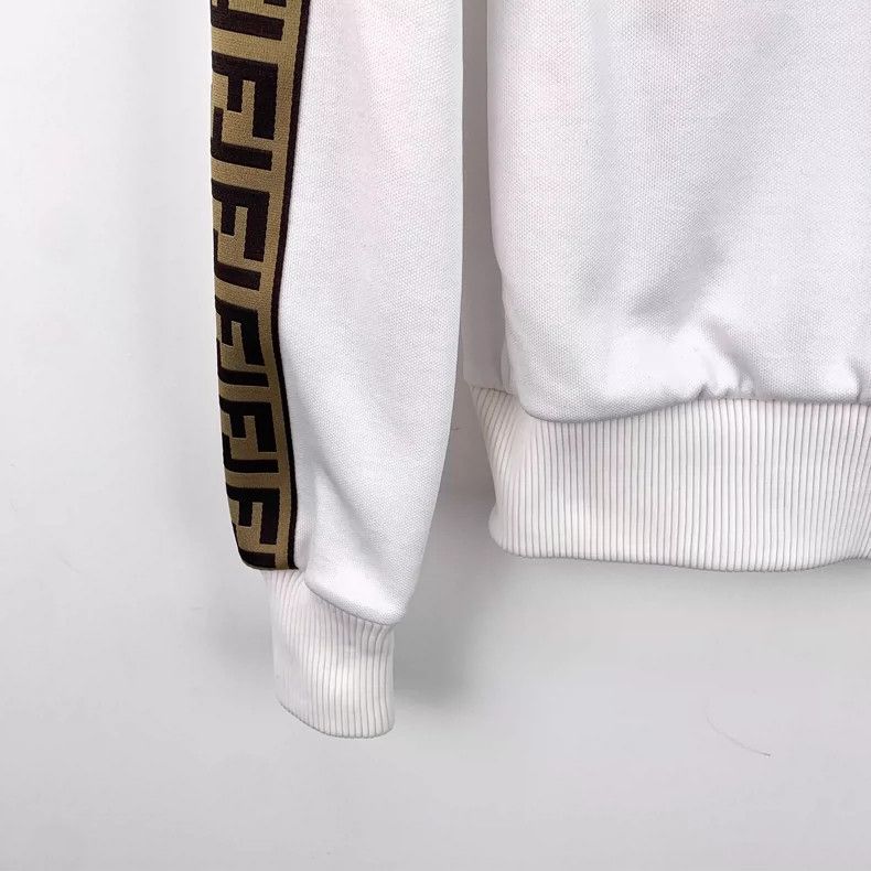 Fendi Fendi White Logo Zip Long Sleeve Jacket Size M / US 6-8 / IT 42-44 - 4 Thumbnail