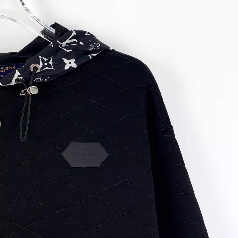 Louis Vuitton Louis Vuitton Black Hooded Zip Jacket Size S / US 4 / IT 40 - 3 Thumbnail