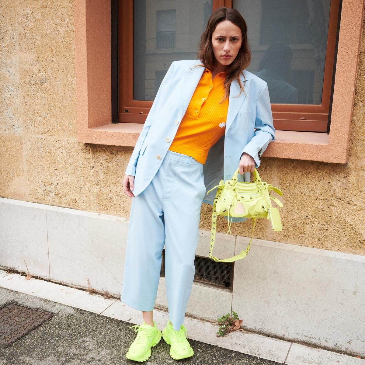 Balenciaga Neo Cagole XS Hand bag in Yellow Size ONE SIZE - 2 Thumbnail