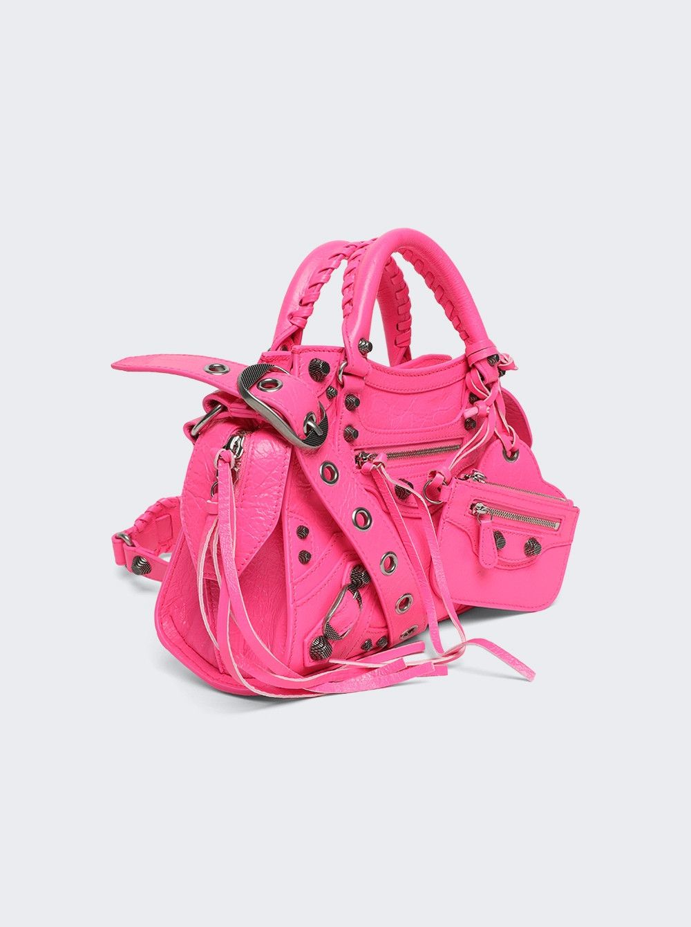 Balenciaga NEO CAGOLE XS HAND BAG FLUORESCENT PINK Size ONE SIZE - 2 Thumbnail