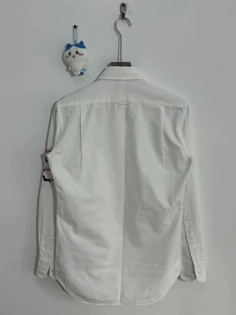 Thom Browne Thom Browne Dog Striped Shirt Size 1 - dmc Size US S / EU 44-46 / 1 - 4 Thumbnail