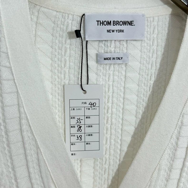 Thom Browne Thom Browne Short Sleeve Cardigan with Trim - dmc Size US M / EU 48-50 / 2 - 2 Thumbnail
