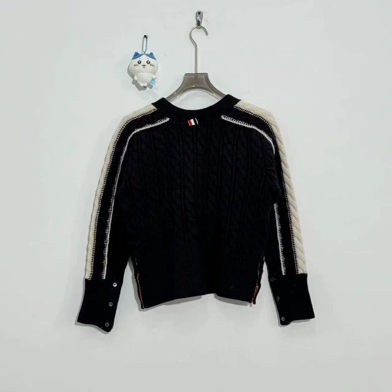 Thom Browne Thom Browne Color Stripe Cardigan in Wool - dmc Size US M / EU 48-50 / 2 - 3 Thumbnail