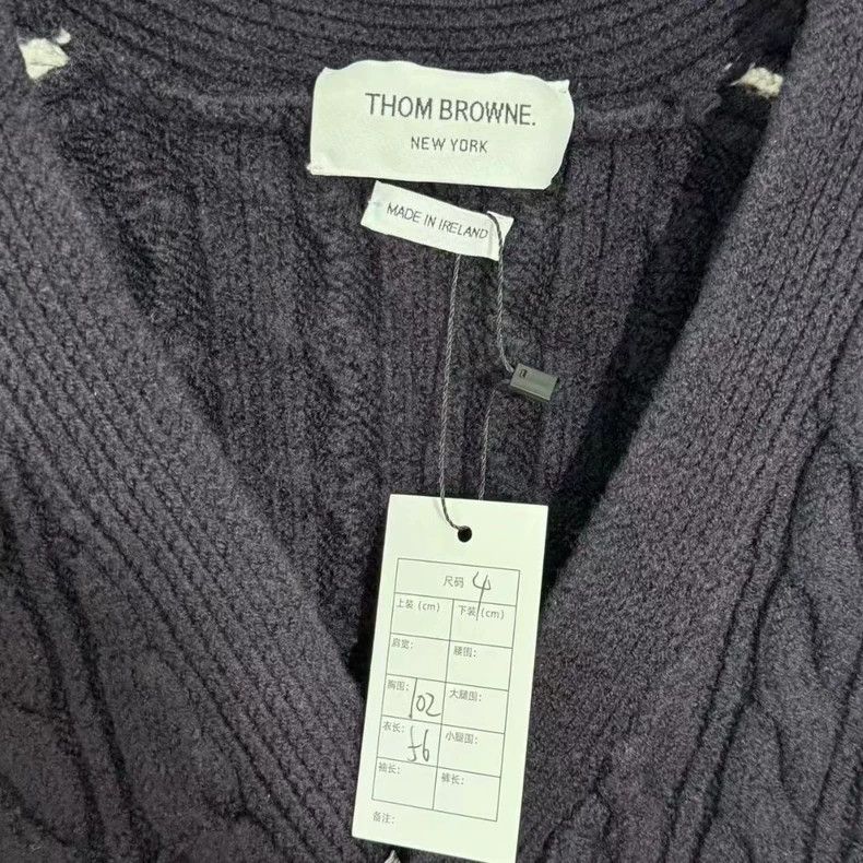 Thom Browne Thom Browne Color Stripe Cardigan in Wool - dmc Size US M / EU 48-50 / 2 - 2 Thumbnail