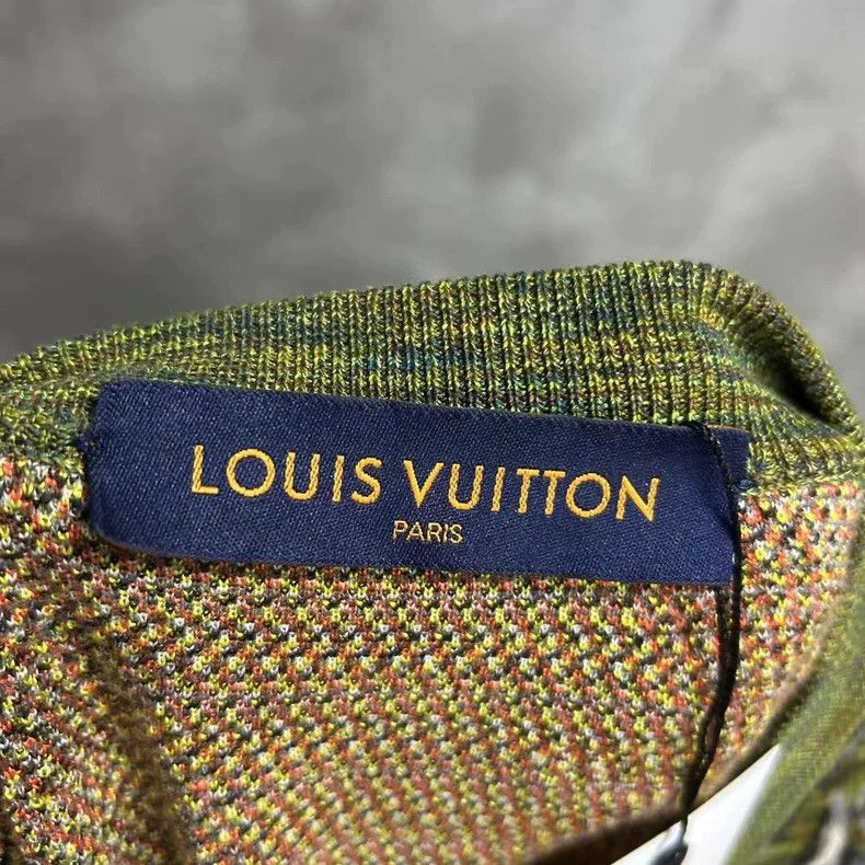 Louis Vuitton Louis Vuitton Colorful Knit Print Short Sleeve Shirt - dmc Size US XXL / EU 58 / 5 - 4 Thumbnail
