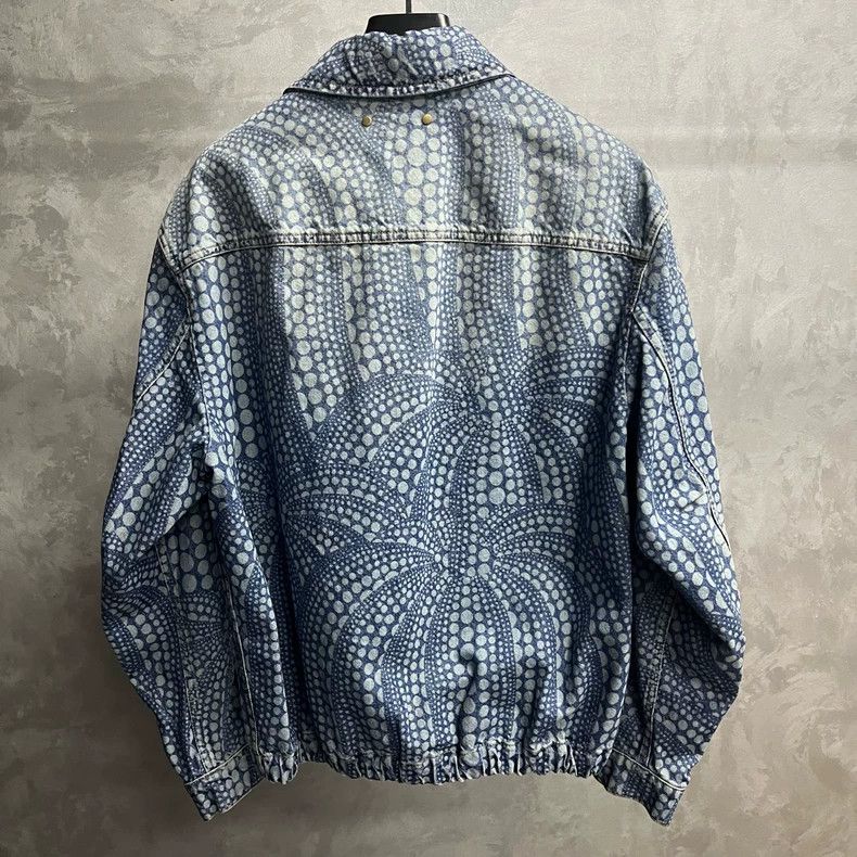 Louis Vuitton Louis Vuitton Blue Dotted Denim Jacket - dmc Size US L / EU 52-54 / 3 - 5 Thumbnail