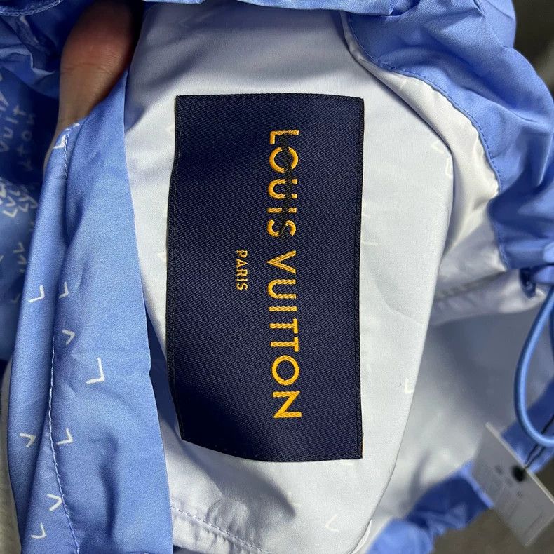 Louis Vuitton Louis Vuitton Blue Checkered Windbreaker Jacket - dmc Size US L / EU 52-54 / 3 - 4 Thumbnail