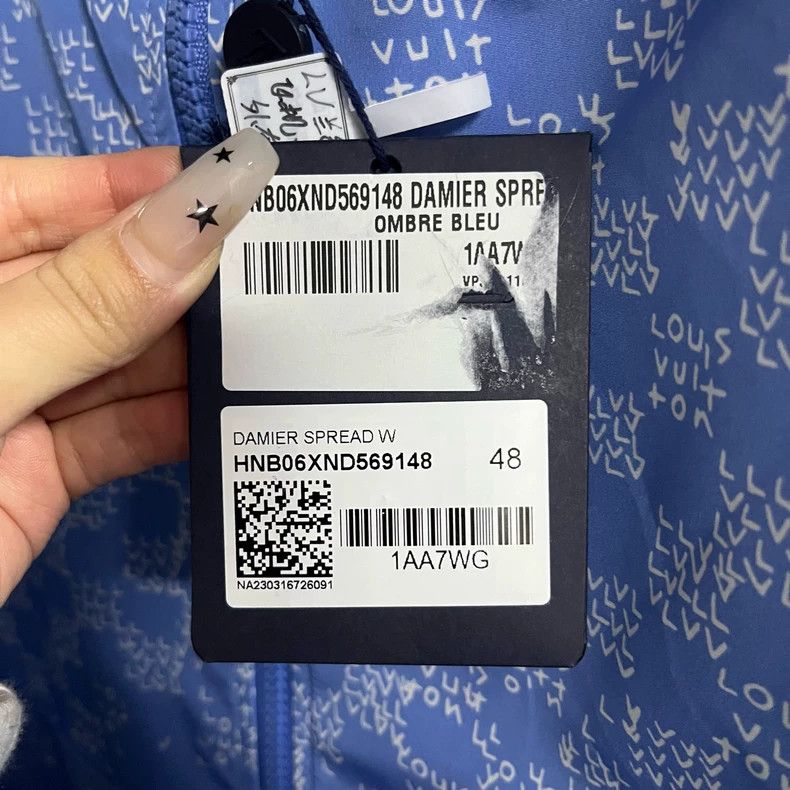 Louis Vuitton Louis Vuitton Blue Checkered Windbreaker Jacket - dmc Size US L / EU 52-54 / 3 - 7 Thumbnail