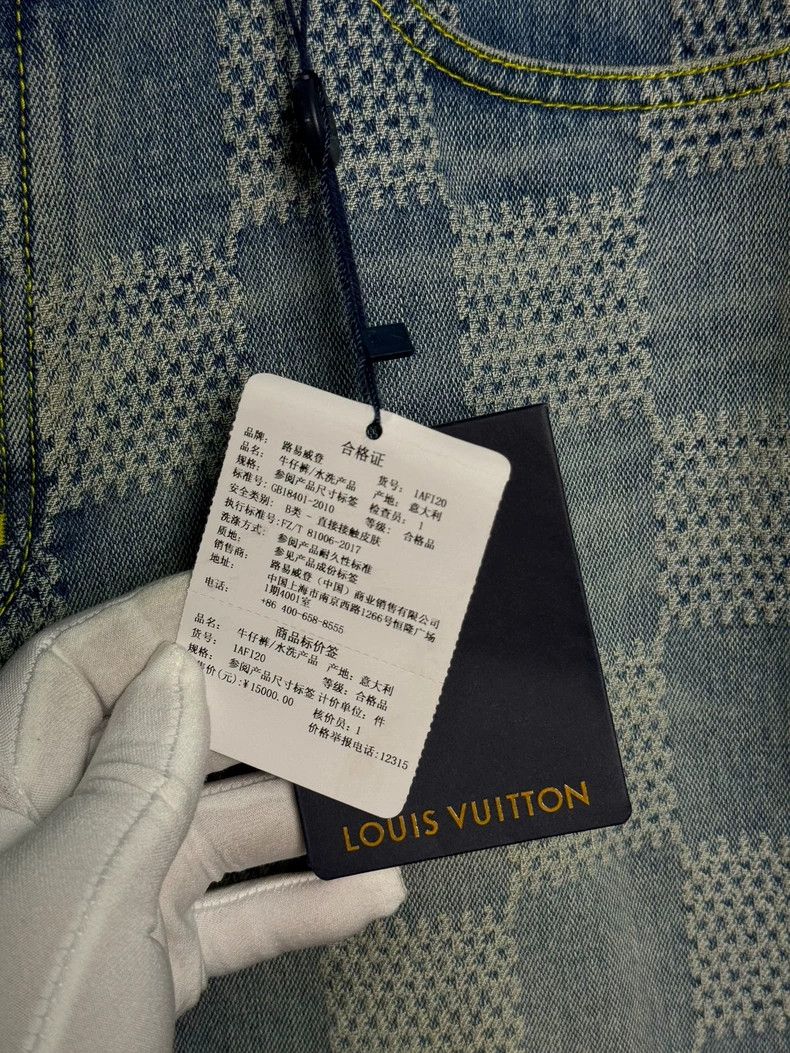 Louis Vuitton Louis Vuitton Blue Check Flared Jeans New - dmc Size US 27 - 2 Thumbnail