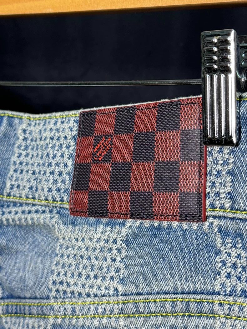 Louis Vuitton Louis Vuitton Blue Check Flared Jeans New - dmc Size US 27 - 5 Thumbnail