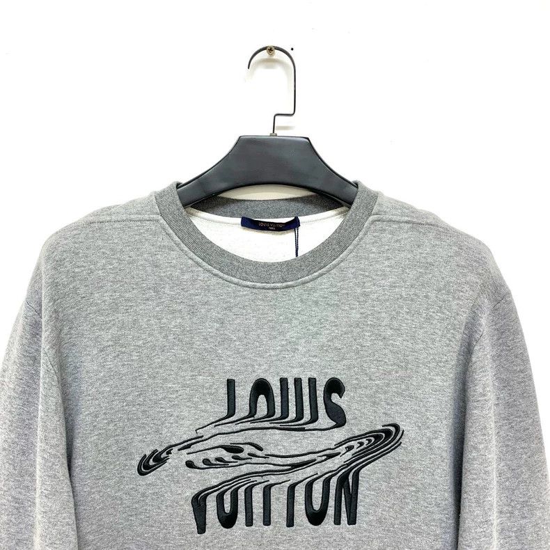 Louis Vuitton Louis Vuitton Embroidered Gray Sweatshirt - dmc Size US XL / EU 56 / 4 - 5 Thumbnail