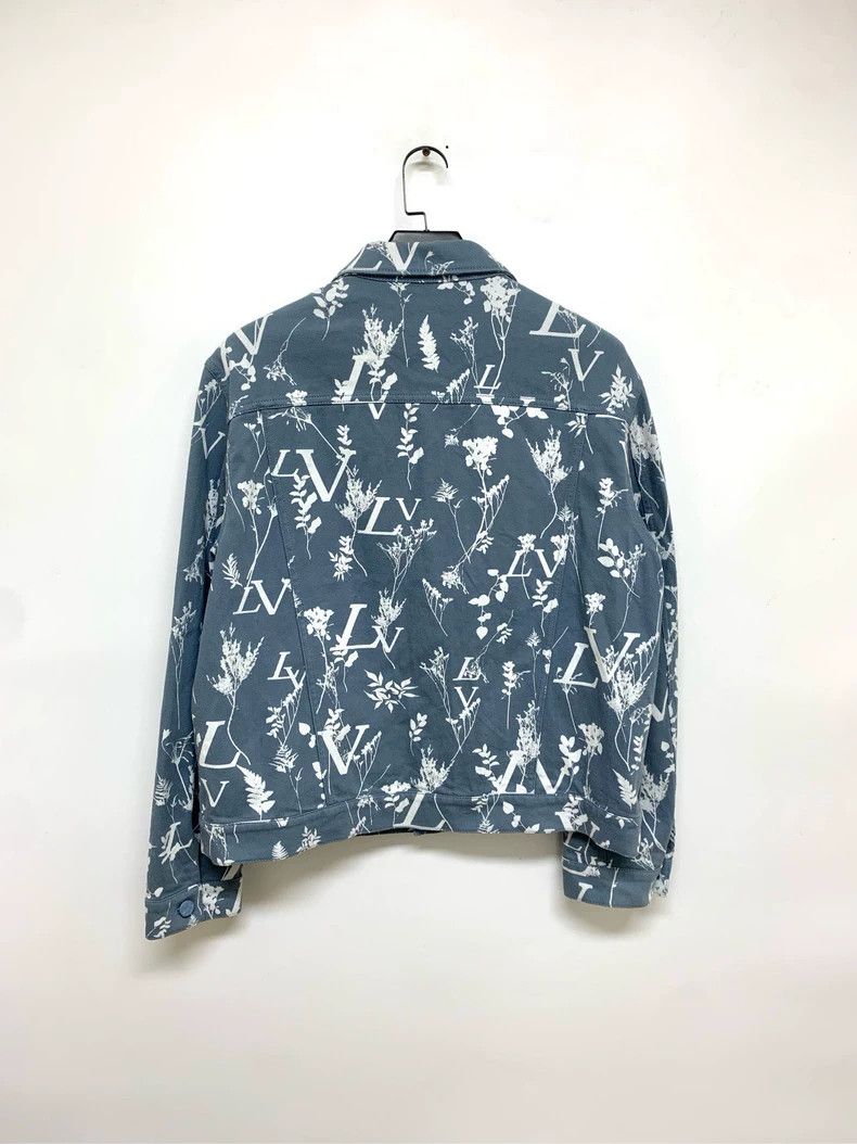 Louis Vuitton Louis Vuitton Floral Denim Jacket Size 56 - dmc Size US L / EU 52-54 / 3 - 2 Thumbnail