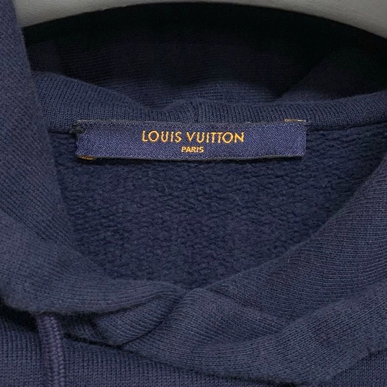 Louis Vuitton Louis Vuitton Navy Beaded Hoodie Size L - dmc Size US L / EU 52-54 / 3 - 4 Thumbnail