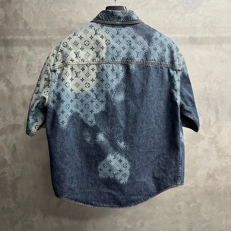 Louis Vuitton Louis Vuitton Blue Short Sleeve Shirt - dmc Size US S / EU 44-46 / 1 - 5 Thumbnail