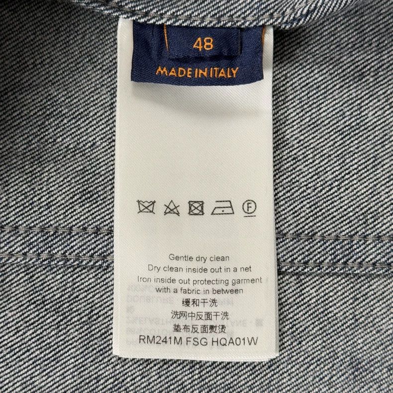 Louis Vuitton Blue Patterned Denim Jacket - dmc Size US L / EU 52-54 / 3 - 5 Thumbnail