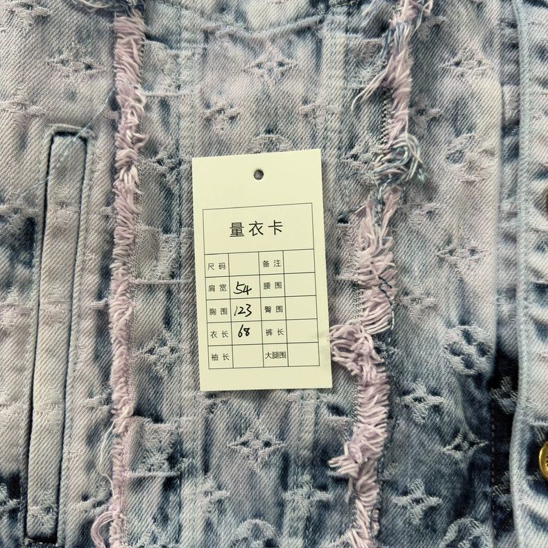 Louis Vuitton Vintage Distressed Light Purple Denim Jacket - dmc Size US L / EU 52-54 / 3 - 3 Thumbnail