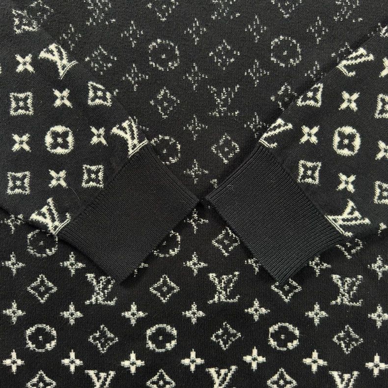 Louis Vuitton Black Gradient Pattern Knit Sweater - dmc Size US XL / EU 56 / 4 - 4 Thumbnail
