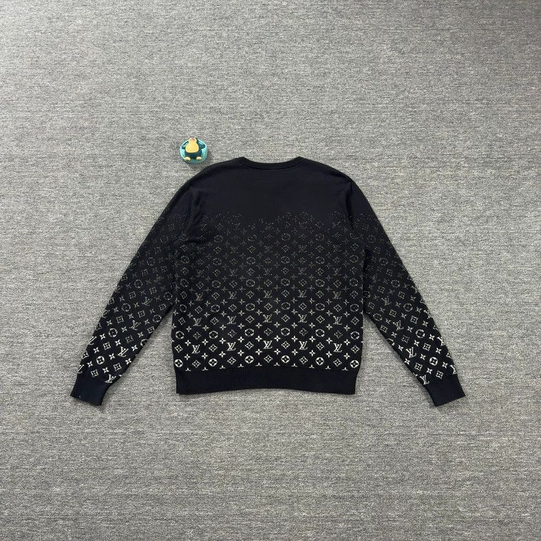 Louis Vuitton Black Gradient Pattern Knit Sweater - dmc Size US XL / EU 56 / 4 - 7 Thumbnail