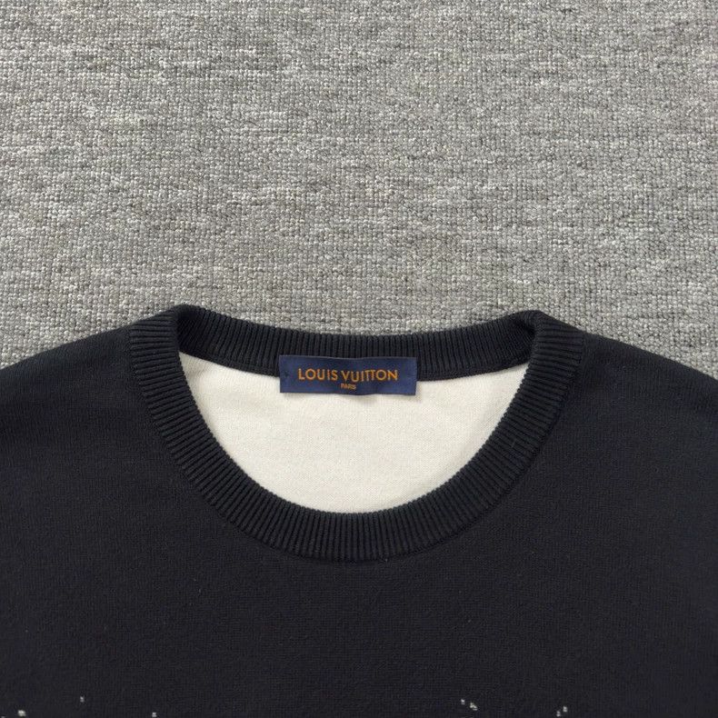 Louis Vuitton Black Gradient Pattern Knit Sweater - dmc Size US XL / EU 56 / 4 - 2 Thumbnail