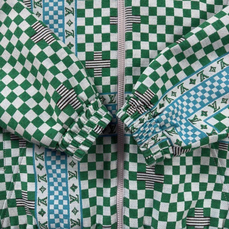 Louis Vuitton Green Checkered Print Jacket - dmc Size US L / EU 52-54 / 3 - 4 Thumbnail