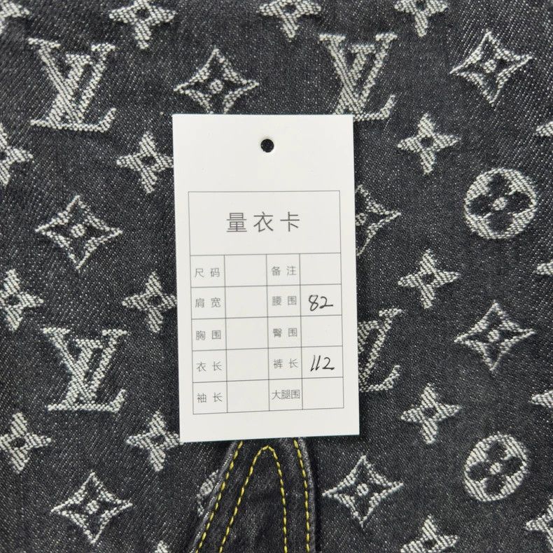 Louis Vuitton New Nigo2 Collaboration Printed Denim Pants - dmc Size US 32 / EU 48 - 3 Thumbnail