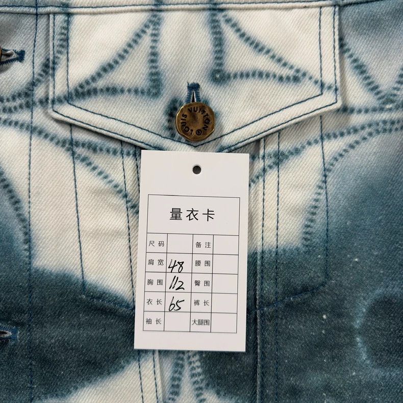 Louis Vuitton Tie-Dye Print Denim Jacket - dmc Size US L / EU 52-54 / 3 - 3 Thumbnail