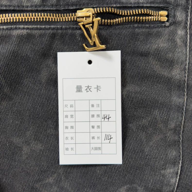 Louis Vuitton Vintage Printed Black Denim Pants - dmc Size US 32 / EU 48 - 3 Thumbnail