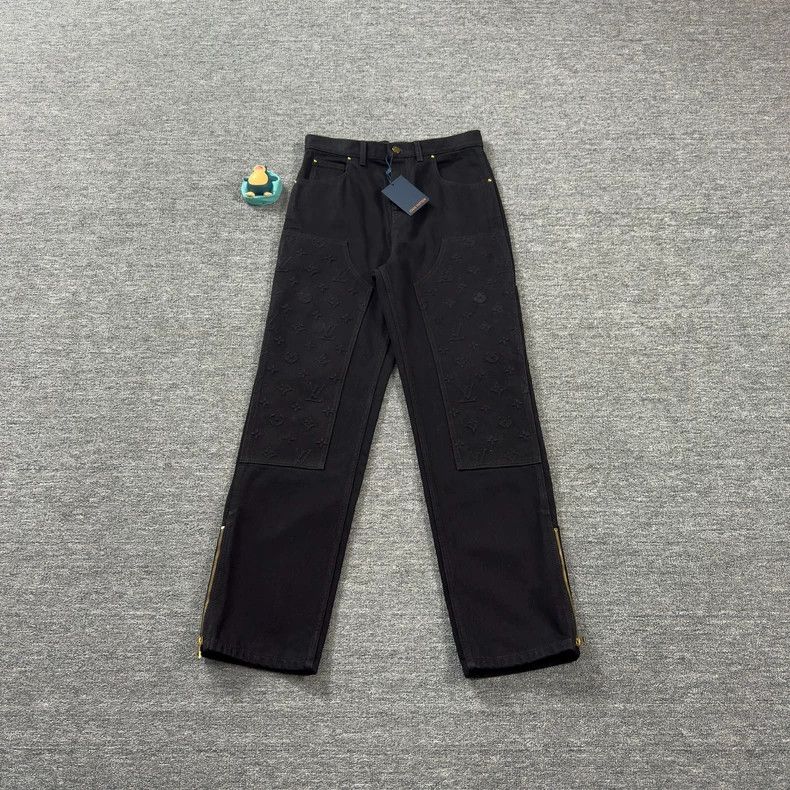 Louis Vuitton Vintage Printed Black Denim Pants - dmc Size US 32 / EU 48 - 8 Thumbnail