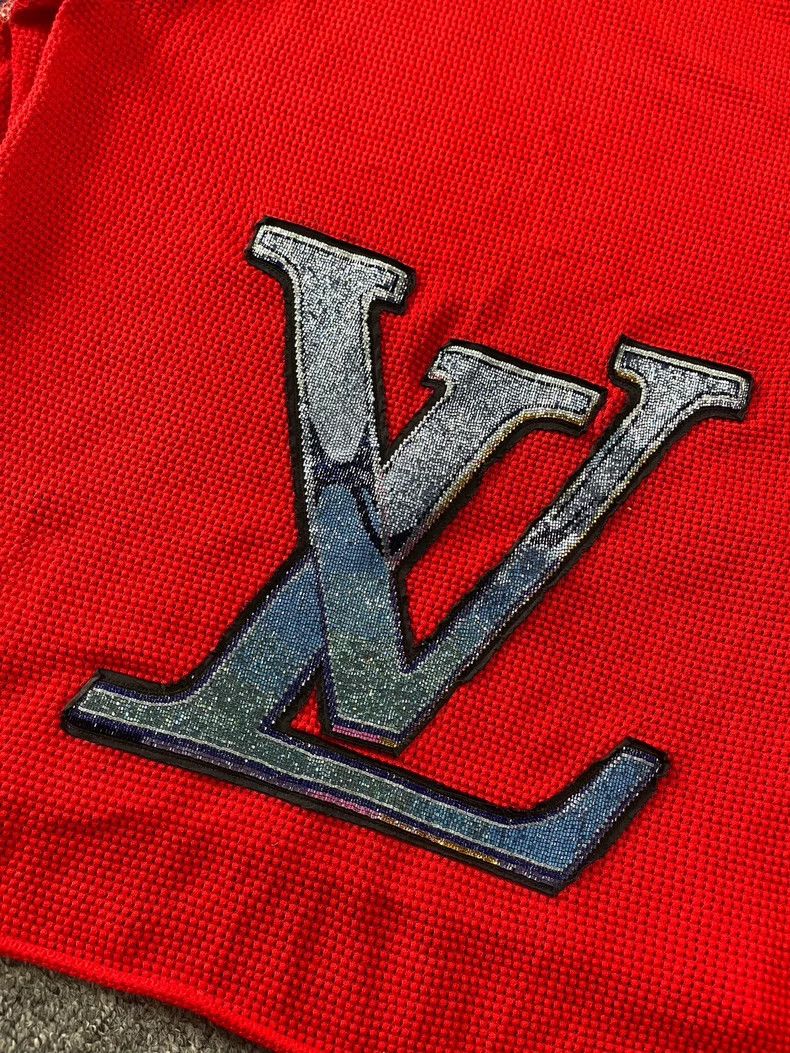 Louis Vuitton Louis Vuitton Red Knitted Top with Logo - dmc Size US S / EU 44-46 / 1 - 9 Thumbnail