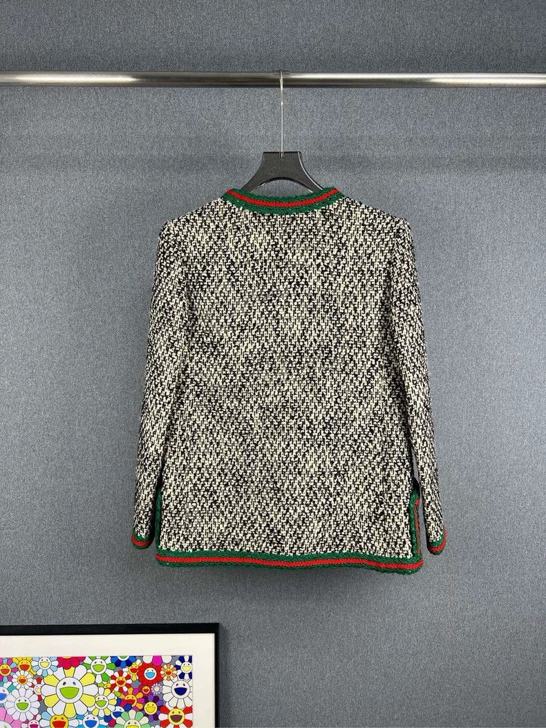 Gucci Gucci Red Green Tweed Cardigan Sweater - dmc Size US M / EU 48-50 / 2 - 2 Thumbnail