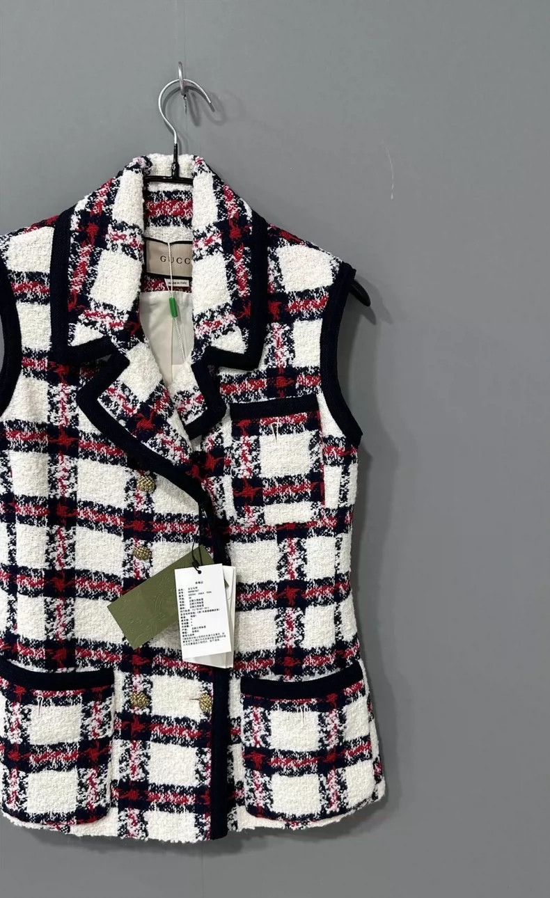 Gucci Gucci Plaid Sleeveless Jacket Vest - dmc Size US M / EU 48-50 / 2 - 2 Thumbnail