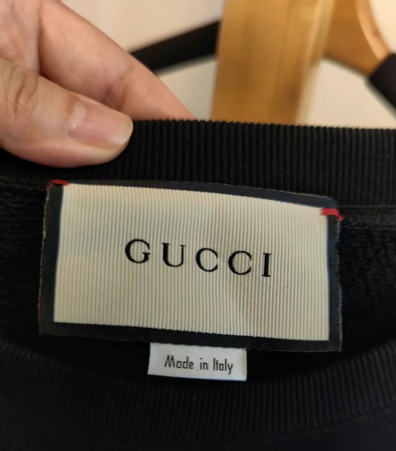 Gucci Gucci Black Sweatshirt with Leopard Design - dmc Size US M / EU 48-50 / 2 - 3 Thumbnail
