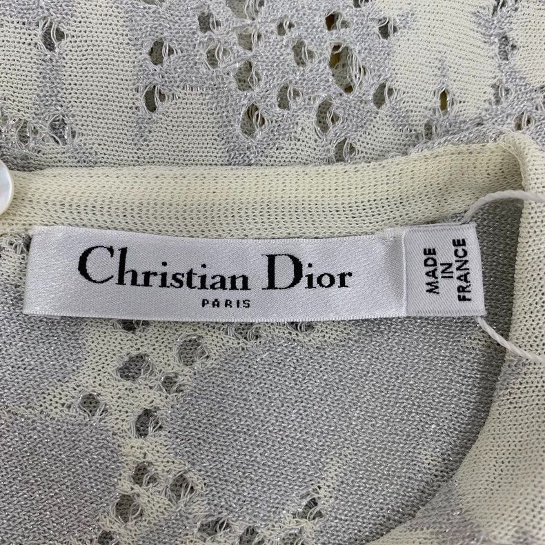 Dior Christian Dior Beige Floral Short Sleeve Top - dmc Size US S / EU 44-46 / 1 - 8 Thumbnail