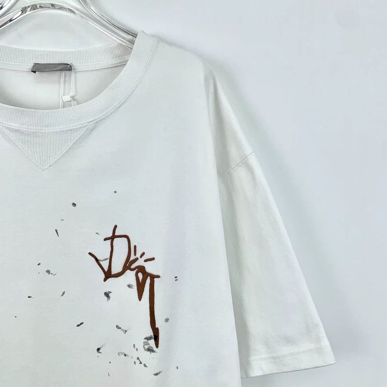Dior Dior x Travis Scott White Logo T-Shirt - dmc Size US XXL / EU 58 / 5 - 3 Thumbnail
