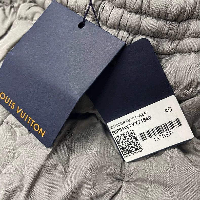 Louis Vuitton Louis Vuitton Gray Patterned Shorts with Elastic Waist - dmc Size US 31 - 4 Thumbnail