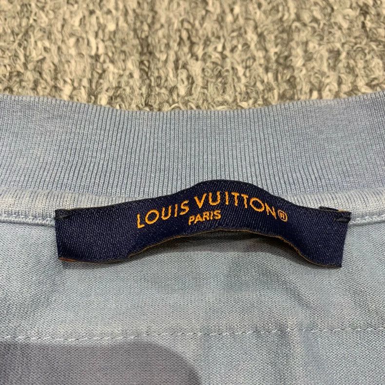 Louis Vuitton Short Sleeve Shirt in Haze Blue Color - dmc Size US XXL / EU 58 / 5 - 4 Thumbnail