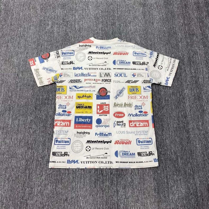 Louis Vuitton White Logo Print Short Sleeve Shirt - dmc Size US S / EU 44-46 / 1 - 2 Thumbnail