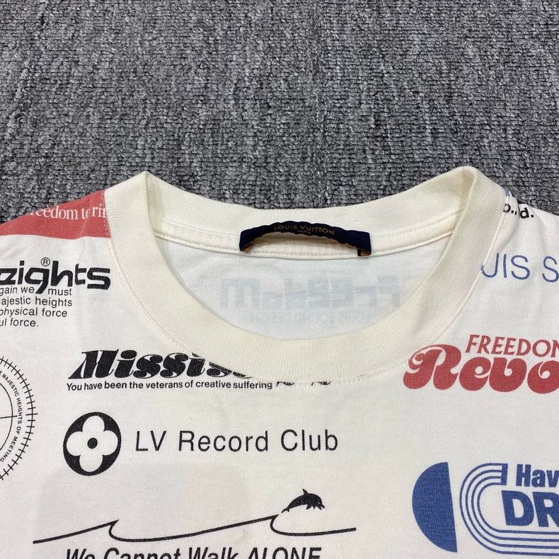 Louis Vuitton White Logo Print Short Sleeve Shirt - dmc Size US S / EU 44-46 / 1 - 8 Thumbnail