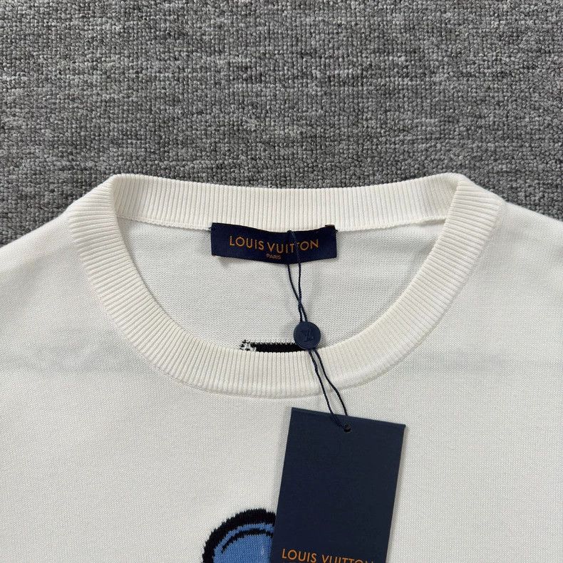 Louis Vuitton White Short Sleeve Shirt with Rapper Design - dmc Size US L / EU 52-54 / 3 - 2 Thumbnail