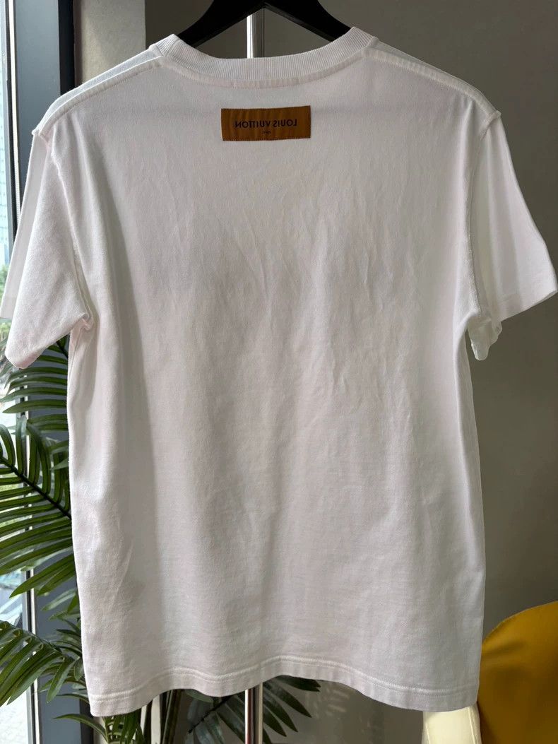 Louis Vuitton Louis Vuitton White Embroidered Short Sleeve T-Shirt - dmc Size US S / EU 44-46 / 1 - 2 Thumbnail