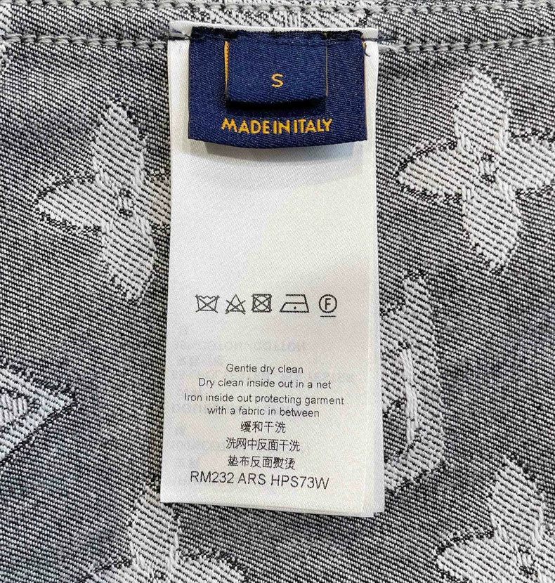 Louis Vuitton Black Printed Denim Short Sleeve Shirt - dmc Size US S / EU 44-46 / 1 - 6 Thumbnail