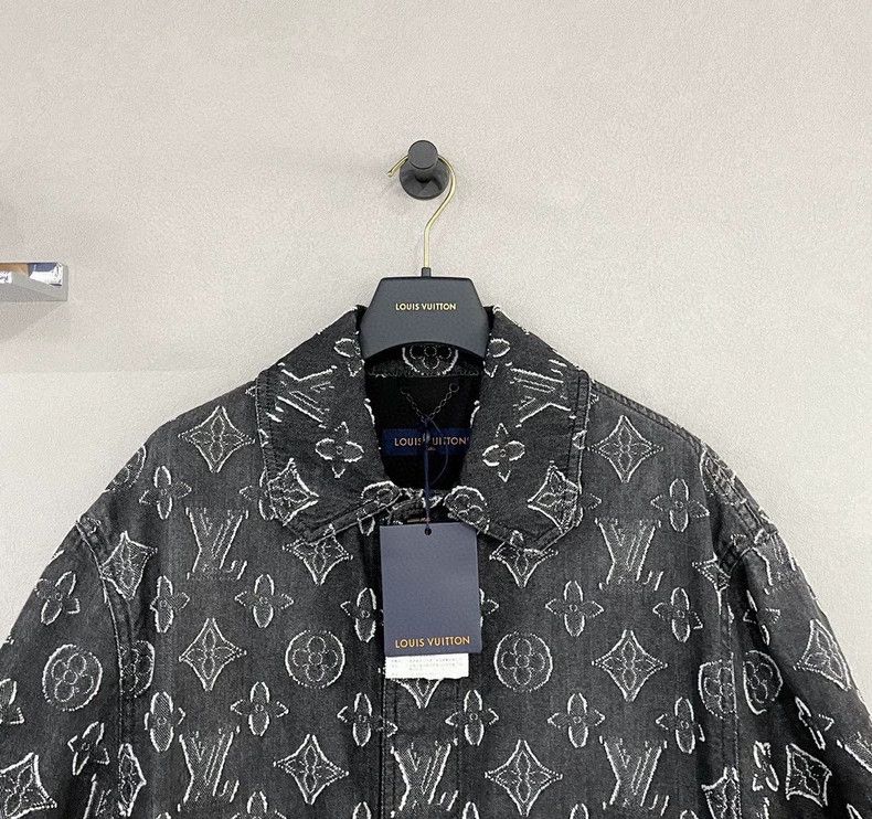 Louis Vuitton Black Printed Denim Short Sleeve Shirt - dmc Size US S / EU 44-46 / 1 - 3 Thumbnail