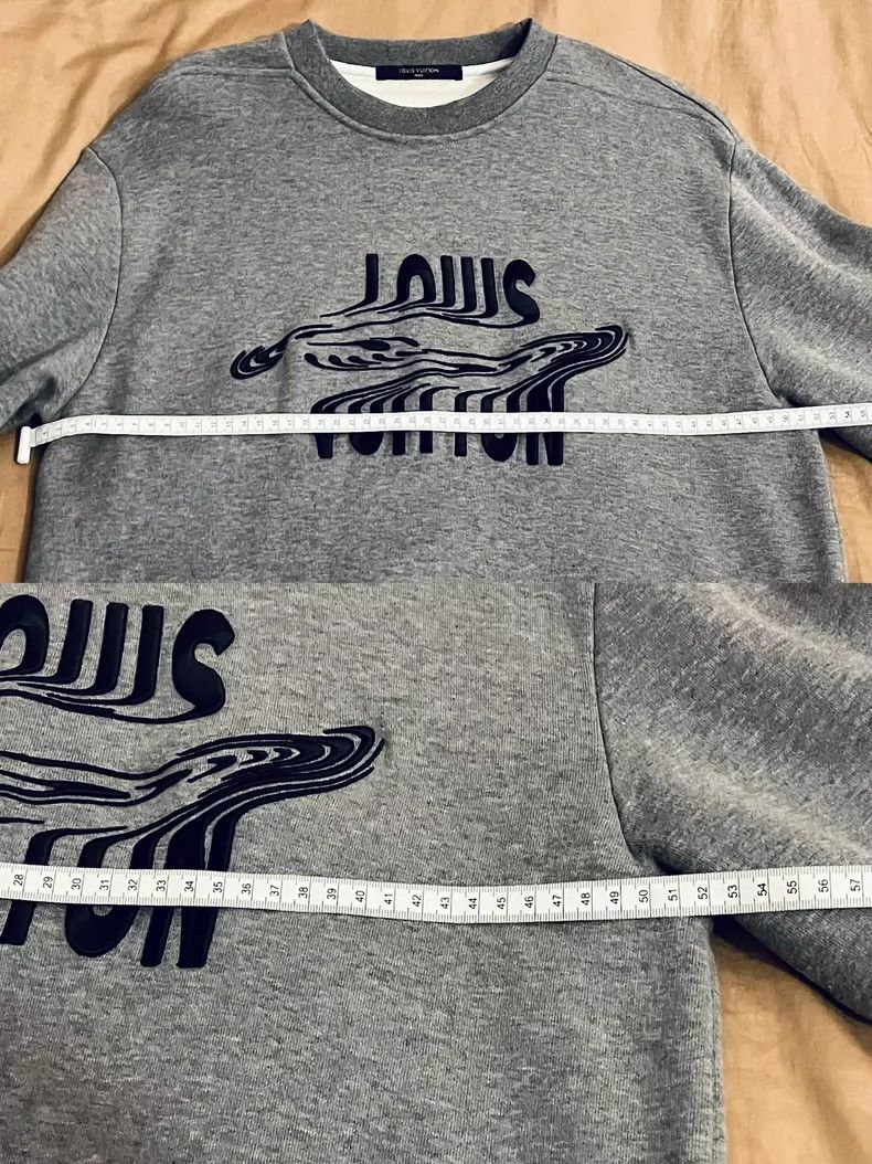 Louis Vuitton Gray Louis Vuitton Embroidered Casual Sweatshirt - dmc Size US L / EU 52-54 / 3 - 7 Thumbnail