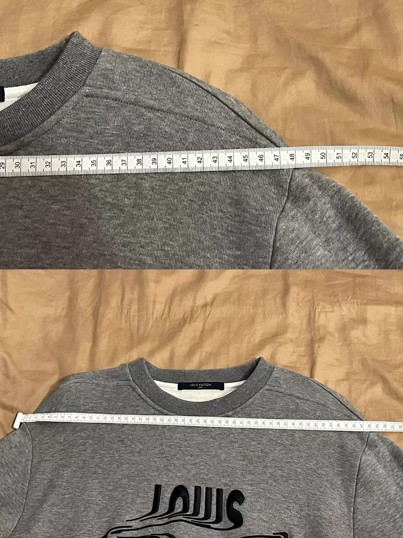 Louis Vuitton Gray Louis Vuitton Embroidered Casual Sweatshirt - dmc Size US L / EU 52-54 / 3 - 6 Thumbnail