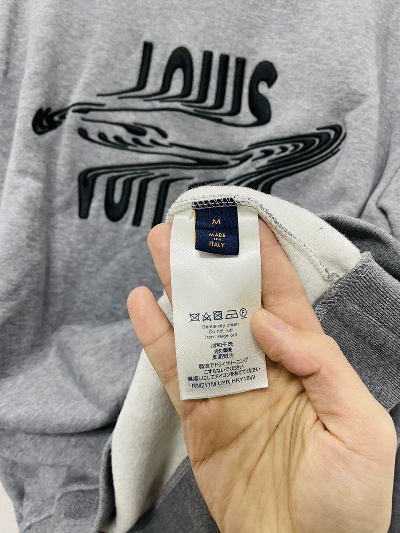 Louis Vuitton Gray Louis Vuitton Embroidered Casual Sweatshirt - dmc Size US L / EU 52-54 / 3 - 5 Thumbnail