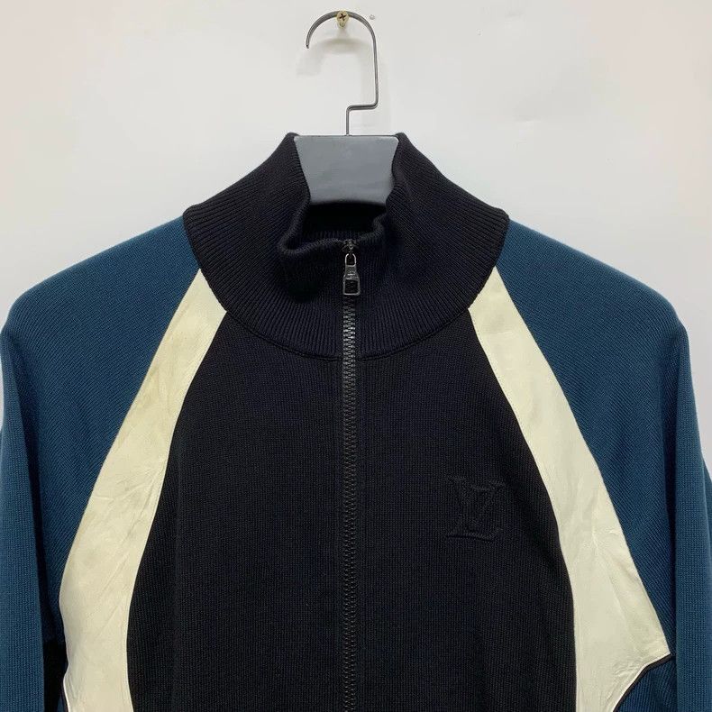 Louis Vuitton Louis Vuitton Knit Leather Jacket Outerwear - dmc Size US XL / EU 56 / 4 - 2 Thumbnail