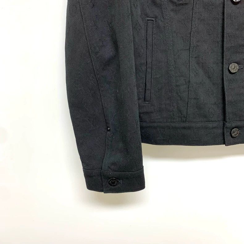 Louis Vuitton LV Dark Pattern Denim Jacket Size 44 - dmc Size US L / EU 52-54 / 3 - 5 Thumbnail